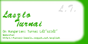 laszlo turnai business card